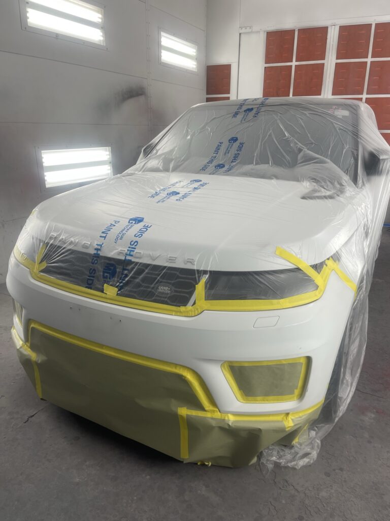 Vehicle paint masking process — precision paint work Las Vegas